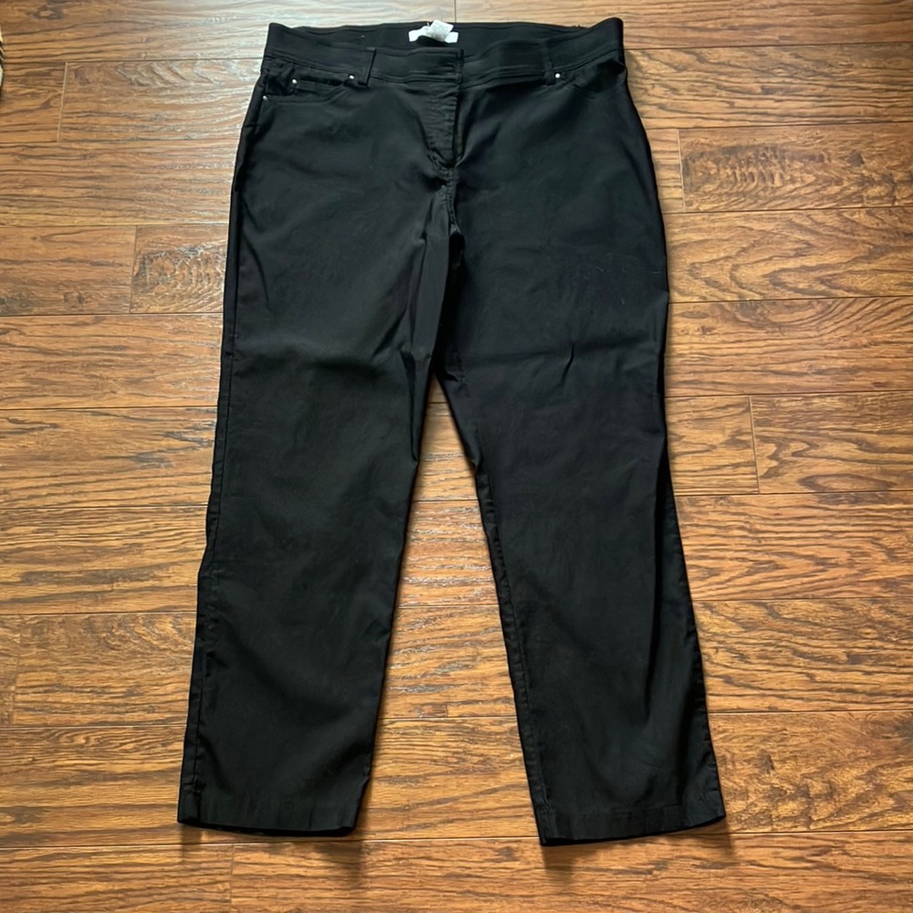 Black slacks with stretchy waste band